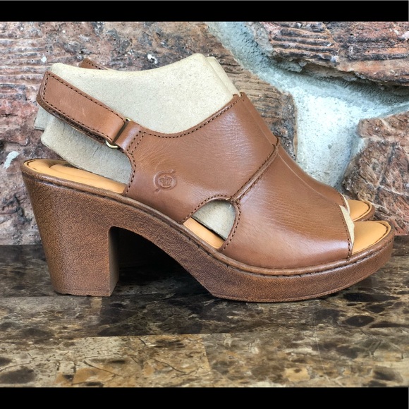 BORN Wekiva Leather Open Toe Ankle Strap sandals - Picture 3 of 13